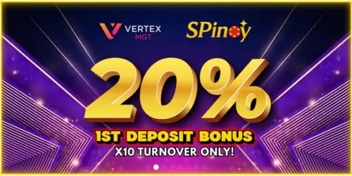spinoy- 20% deposit bonus