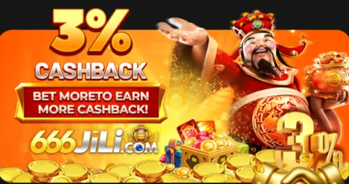 3% cashback bonus